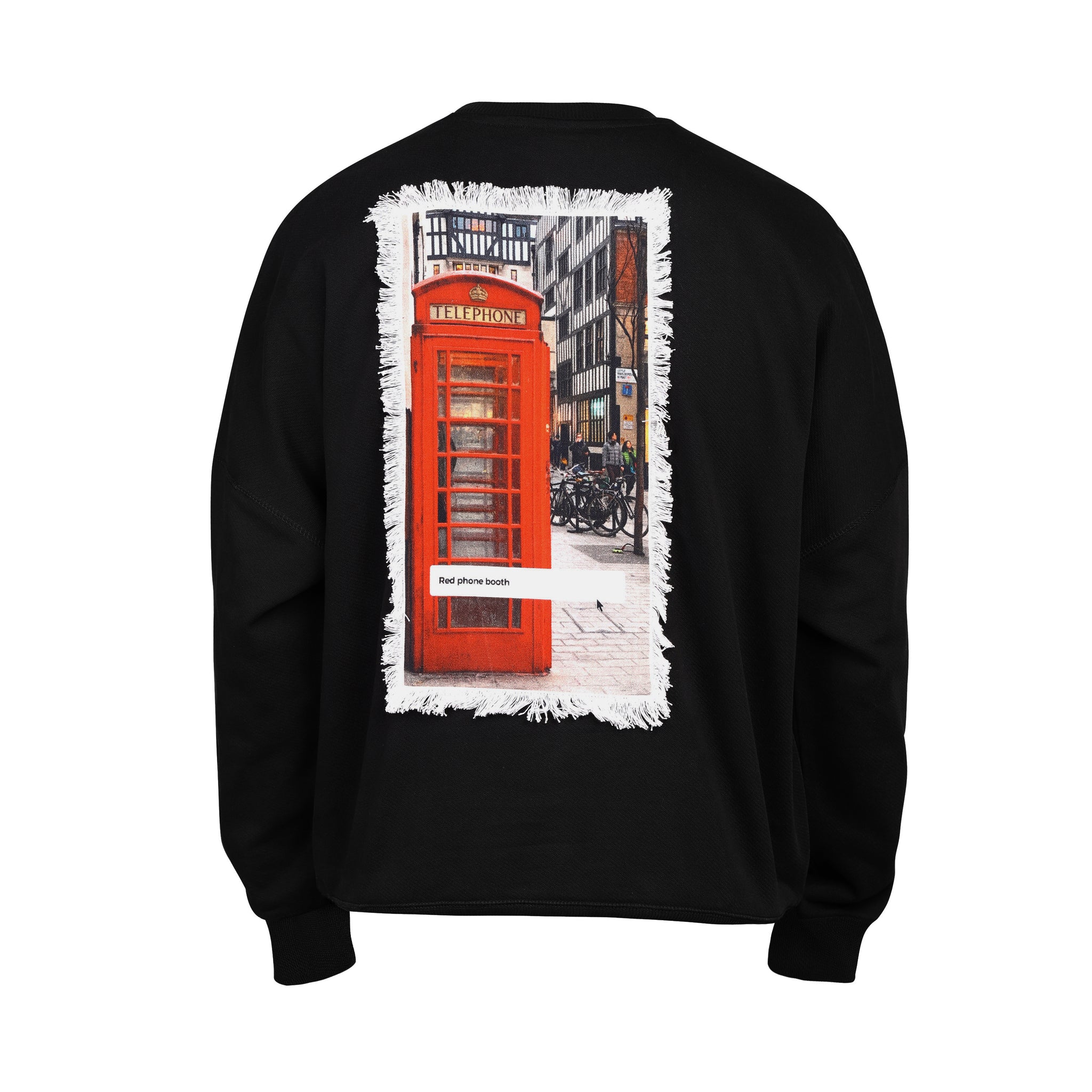 SWEATSHIRT WITH BACK PATCH PRINT